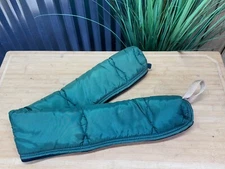 Padded Zip Up Western Reins Tail Bag Carrier Case ~ Green & Tan