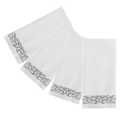 Paper Guest Towels | Disposable Hand Towels For Bathroom Paper Napkins Kitchen Powder Room Weddings Dinners Events Soft Absorbent 100 Pack Posh Setting - View #6
