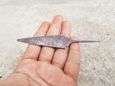 Vintage Alt Original Handmade Einzigartig Jagd Krieg Miniatur Iron Arrowhead AR8