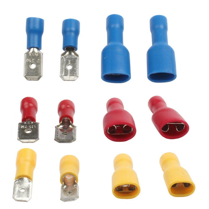 50Pairs InsulatedMale Female Kit Electrical Wire Cable Terminal Crimp Connector - Image 3 of 4