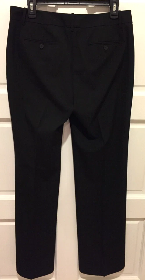 Women's Black HALOGEN Taylor Fit Dress Trousers Flared Pants, Size 8. - Image 4 of 4