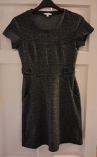 Ladies Apricot Dress Size UK 8 XS Smart Pockets Cute Autumn / Winter