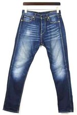 JACK & JONES Erik Anti Fit Jeans Men's W30/L32 Fade Effect Button Fly Blue