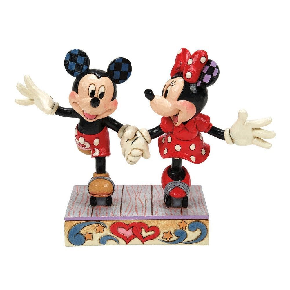 Jim Shore Disney Traditions Mickey & Minnie Roller Skating