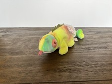 TY Beanie Baby Iggy the Iguana 1997 Rainbow Tie Dye NEW W/TAG ERRORS Mint