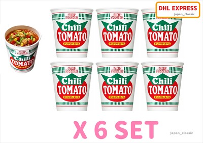 NISSIN CUP NOODLE CHILI TOMATO INSTANT RAMEN JAPAN 76g X 6 SET