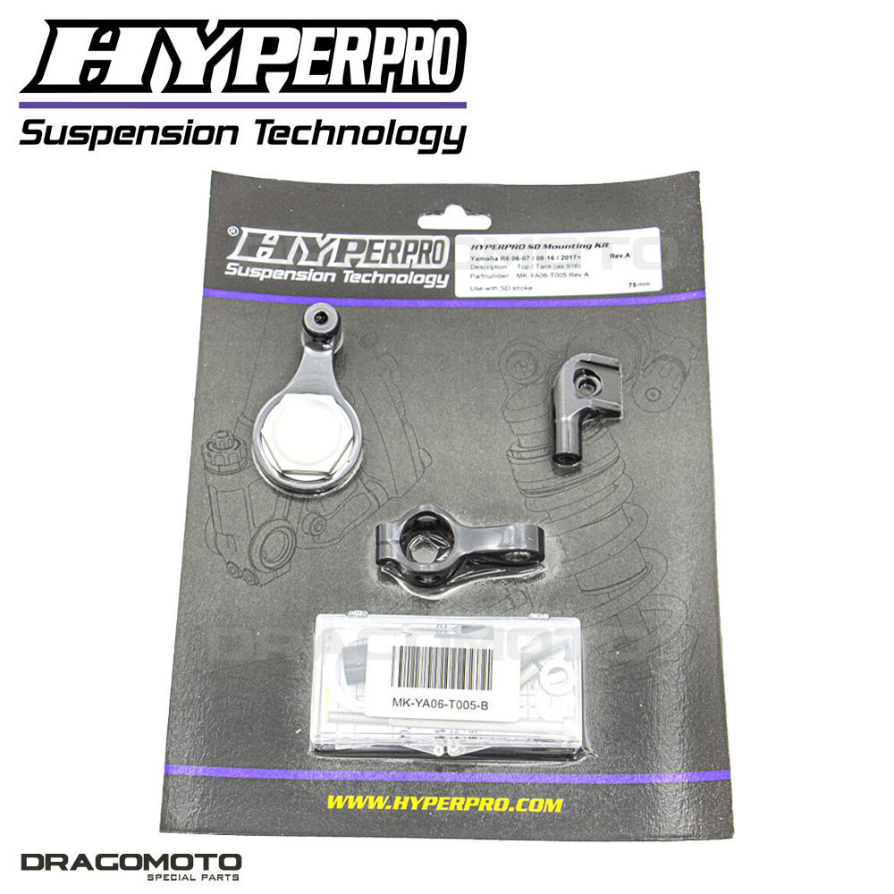 Fixation haut de gamme HYPERPRO MK-YA10-O003 usinée CNC pour YAMAHA YZF-R1M 1000
