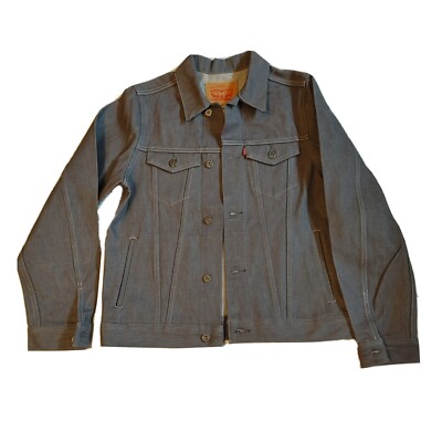 Levis Kids Boys/Girls Youth COTTON Denim Jean Jacket GRAY Wash Sz XL 13- 15 YRS 