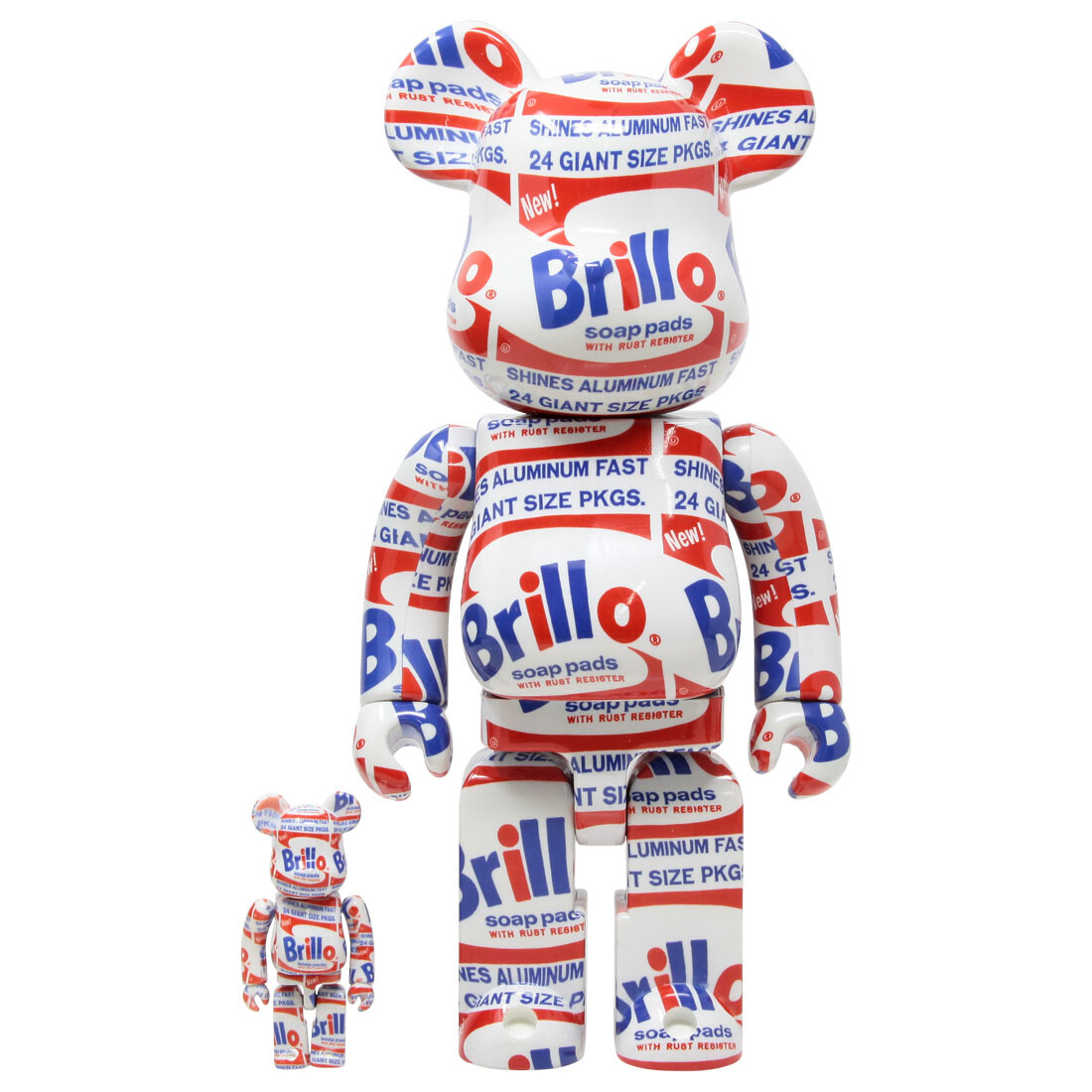 Medicom BE@RBRICK Andy Warhol Brillo 100% 400% Bearbrick Medicom BE@RBRICK Andy Warhol Brillo 100% 400% Bearbrick