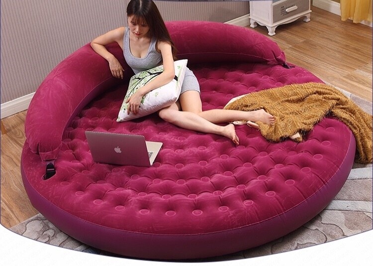 round inflatable bed