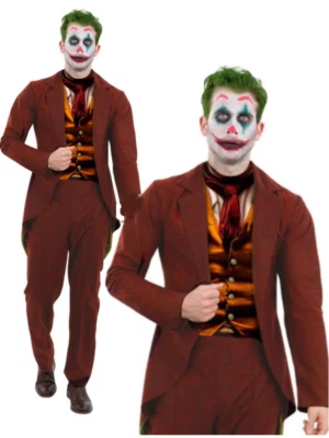 Costume De Fête Fantaisie Pour Adultes Trickster Moderne Jokester Halloween - Photo 1/2