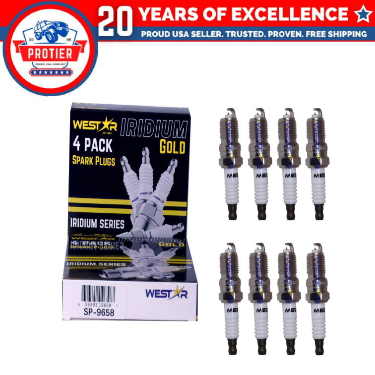 8x iridium spark plugs 3403 compatible with Chevrolet blazer