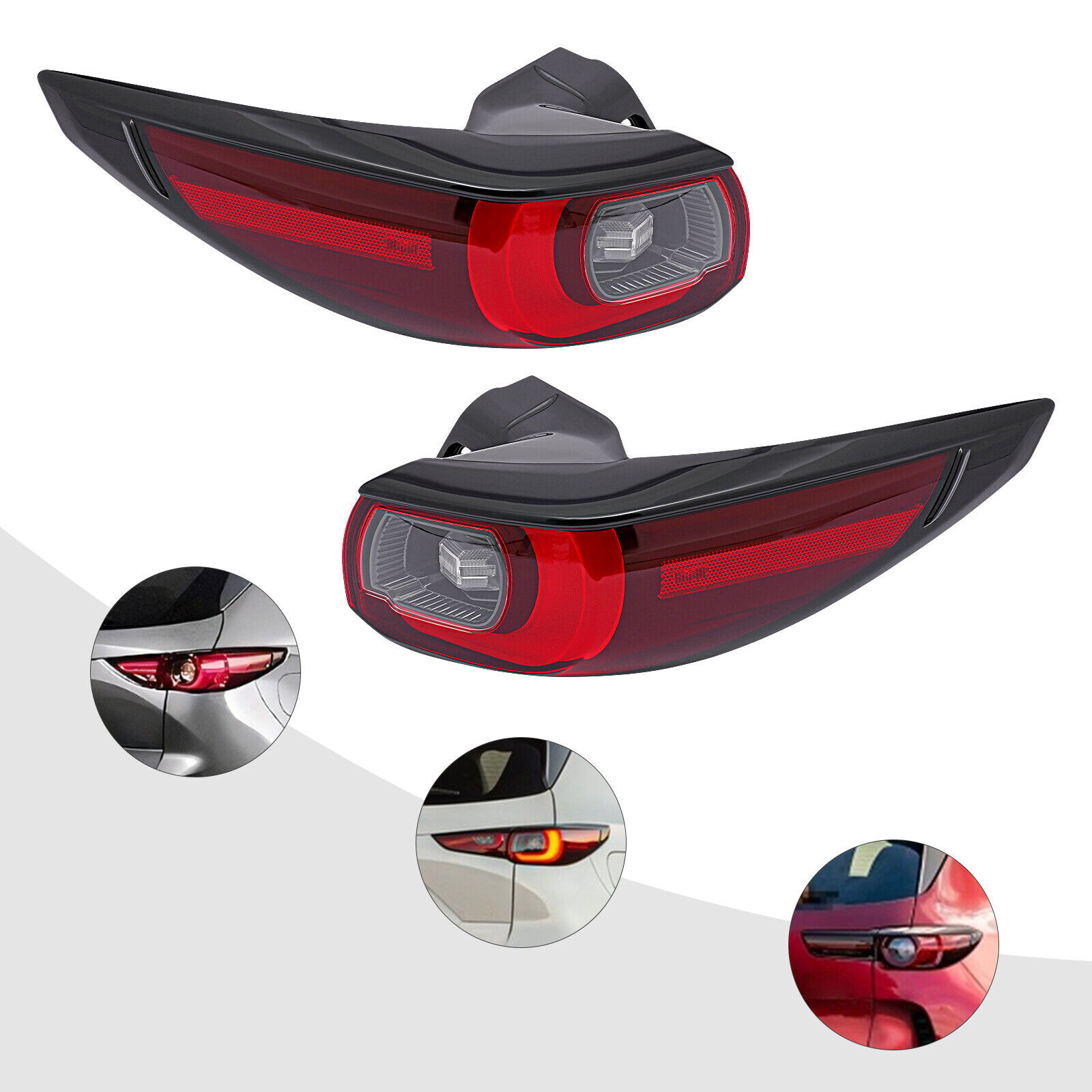 For 2022-2023 Mazda CX-5 LED Tail Lights Rear Brake Lamps Outer Left+Right Side