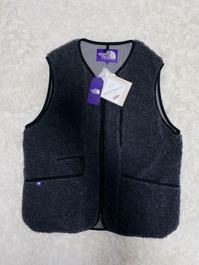 THE NORTH FACE PURPLE LABEL Wool Boa WINDSTOPPER Field Vest THE NORTH FACE PURPLE LABEL Wool Boa WINDSTOPPER Field Vest