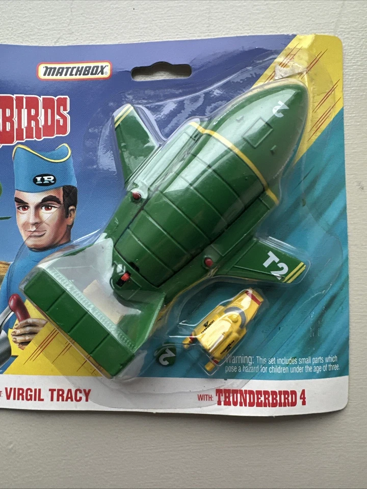 Rare Vintage Thunderbirds 1992 Matchbox  Virgil Tracy TB-002 New Sealed - Image 2 of 4