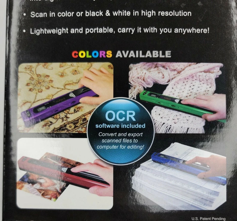 VuPoint Magic Wand Handheld Scanner RED Portable Memory Card ST415R - Image 2 of 4