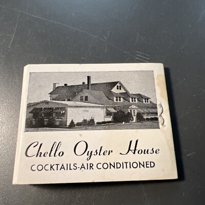 Full Matchbook CHELLO OYSTER HOUSE GUILFORD CONNECTICUT