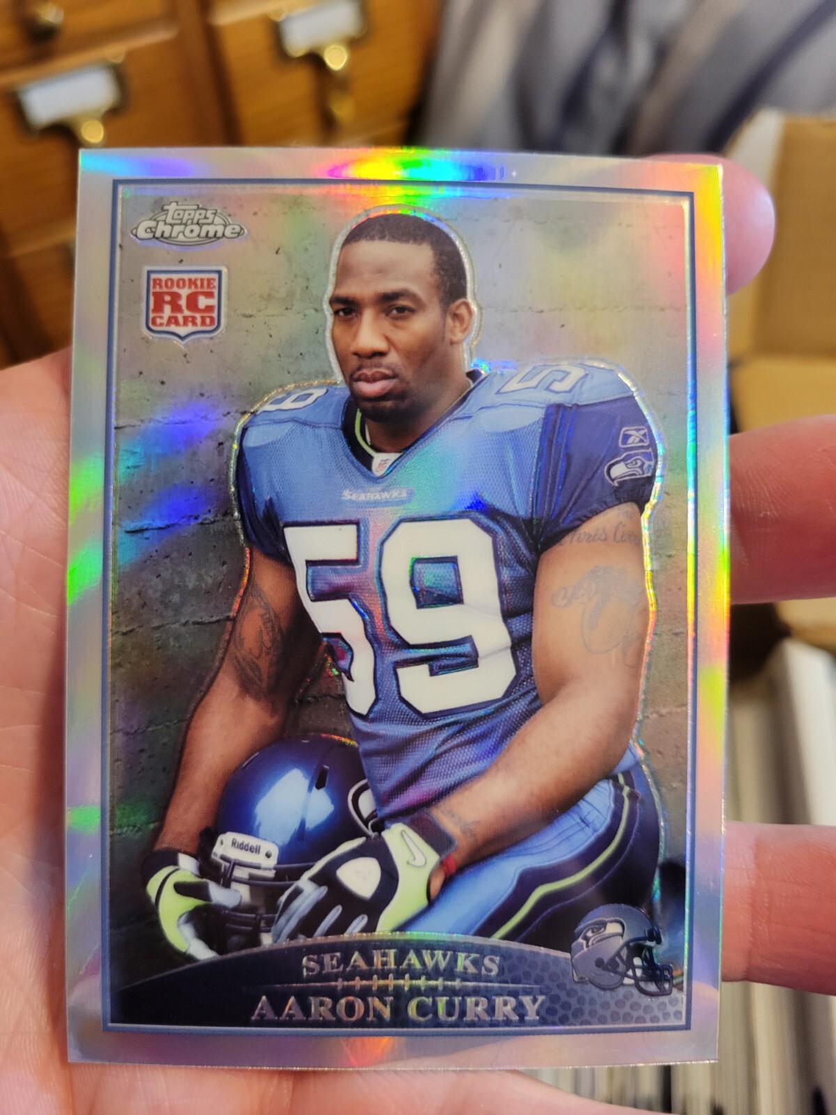 Aaron Curry Topps Chrome #TC120 Refractor