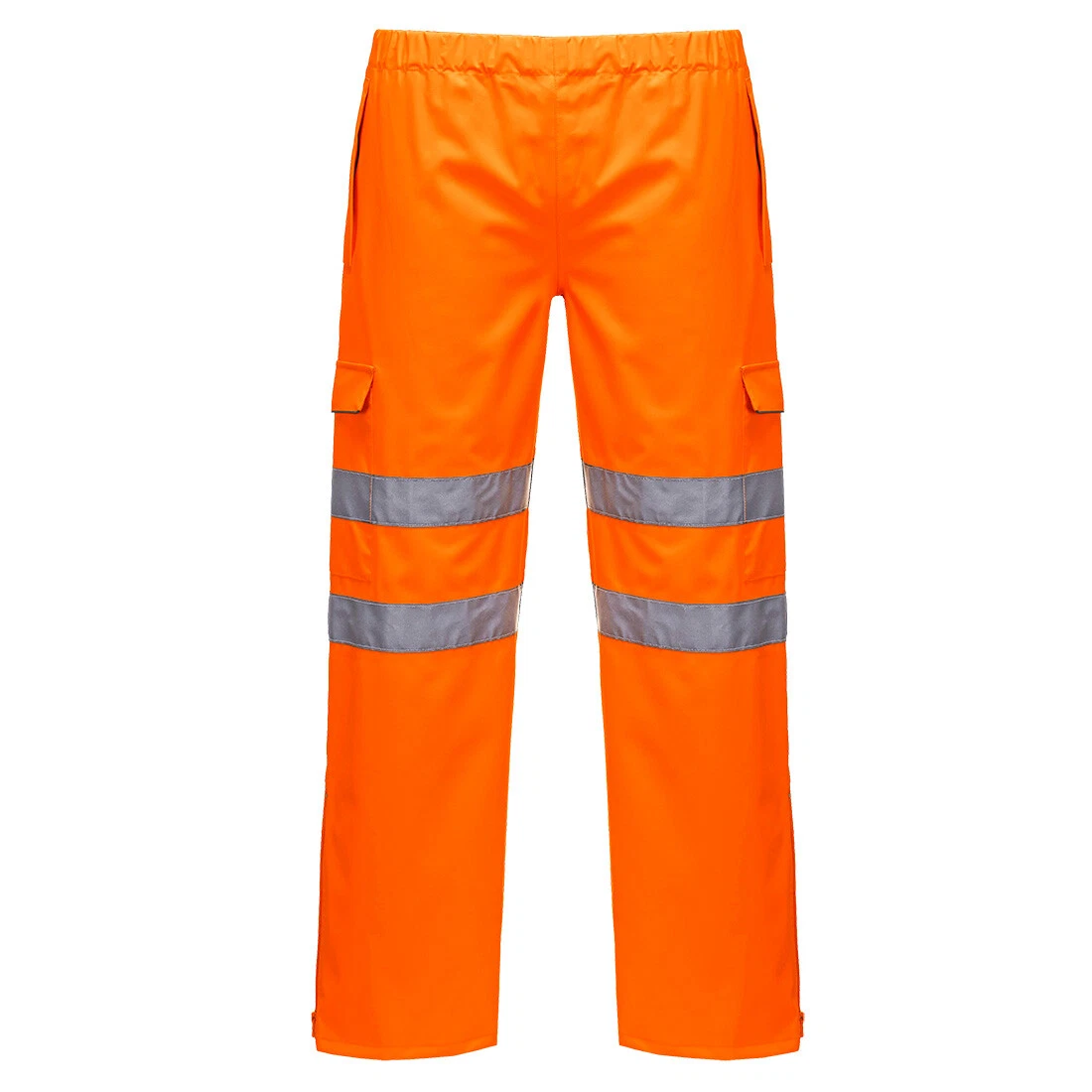 Portwest Extreme Hi Vis Orange Waterproof Trousers Reflective Rail