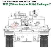 Ryefield RM-5054 1/35  workable track links tr60 track for british Challenger 2