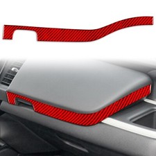 Red Carbon Fiber Dashboard Co-pilot Upper Panel Trim for Honda Fit 2020-2022 LHD