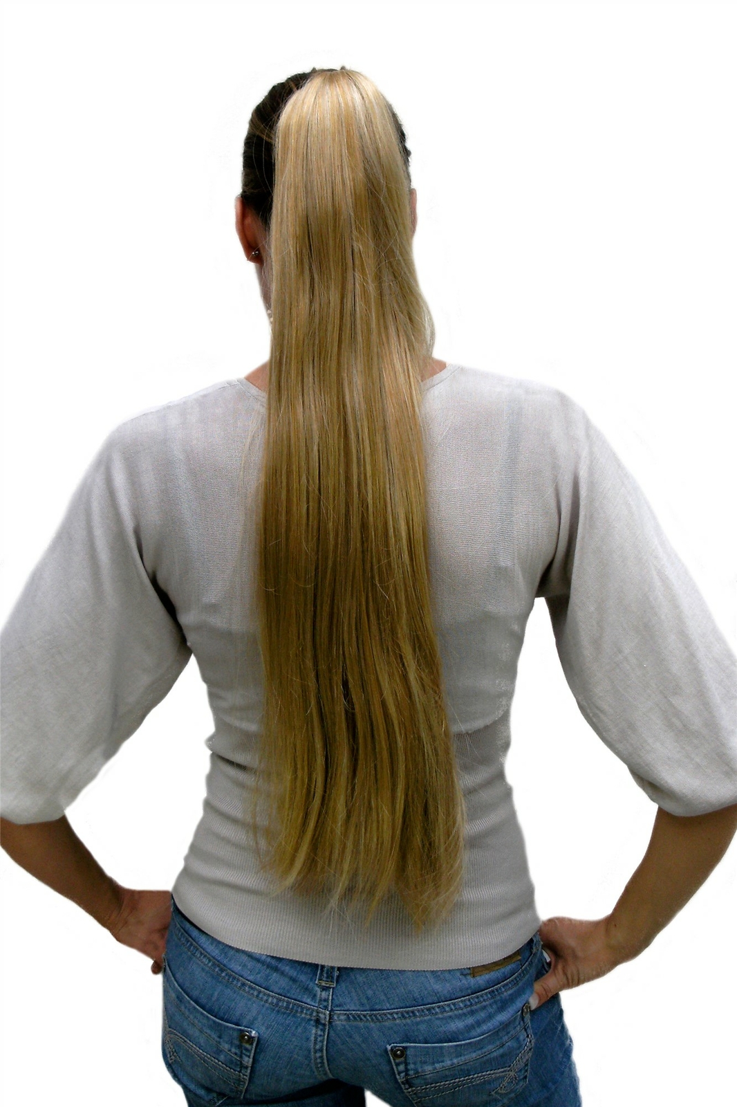 Long Smooth Blonde Braid Hairpiece 70cm Postiche Pin