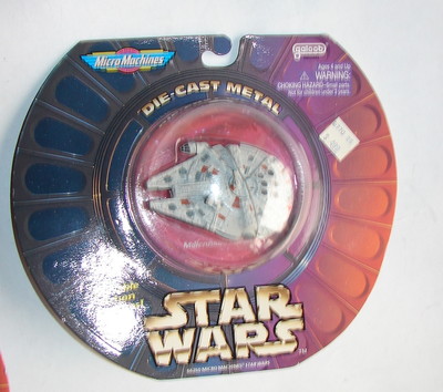 Star Wars Titanium Galoob Micro machines Millennium Falcon  MIP die cast 1223