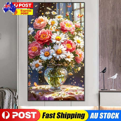 5D DIY Full Square Drill Diamond Painting Flower Kit Home Decor Art ...