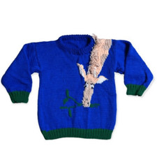 Handmade vintage giraffe sweater