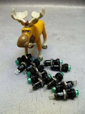 Panel Indicator LED Lamp 3/8" Green 24Vdc LEDTronics CSF370-0UG-028V Lot of 11