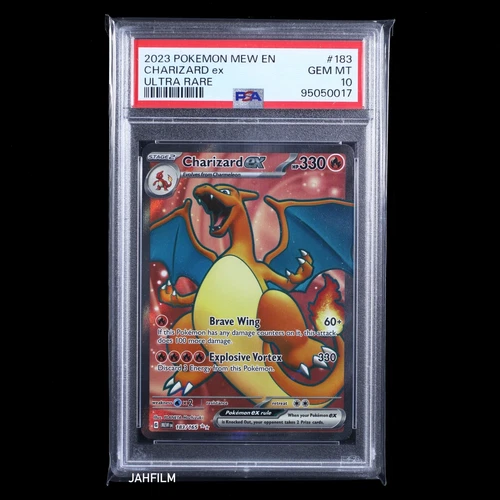 PSA 10 POKEMON 2023 MEW EN 151 CHARIZARD EX ULTRA RARE 183/165