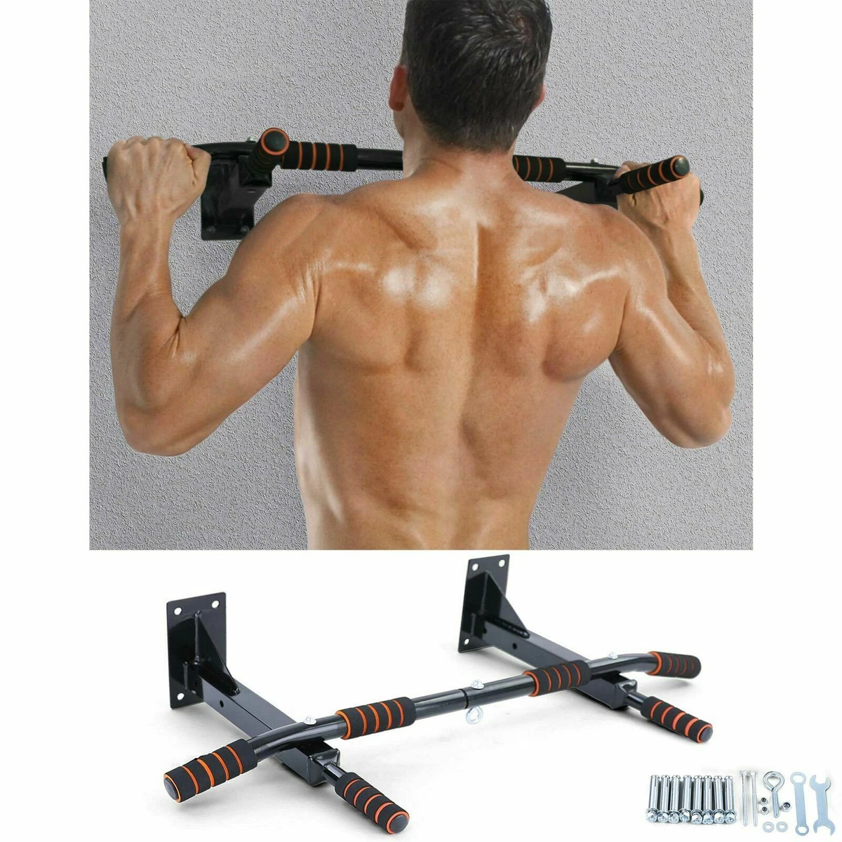 LSKSSNG Dip Station, resistente stazione per dip con altezza regolabile, barre parallele multifunzione per allenamento di forza, attrezzature per allenamento fitness, palestra a casa, stazione di