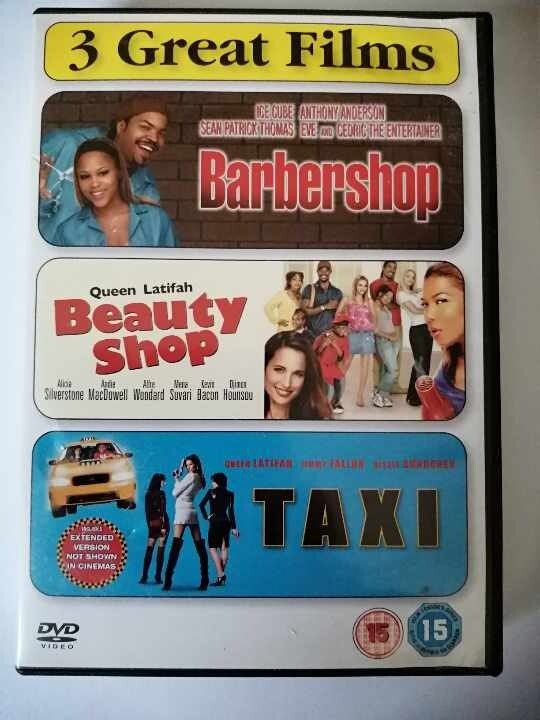 DVD Barbershop, Beauty Shop and Taxi. 3 Comedy Movies. Films. Free UK Post