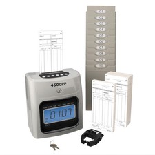 - 4500PP Electronic Calculating Time Clock 4500PPK1 , Small Business Bundle ...