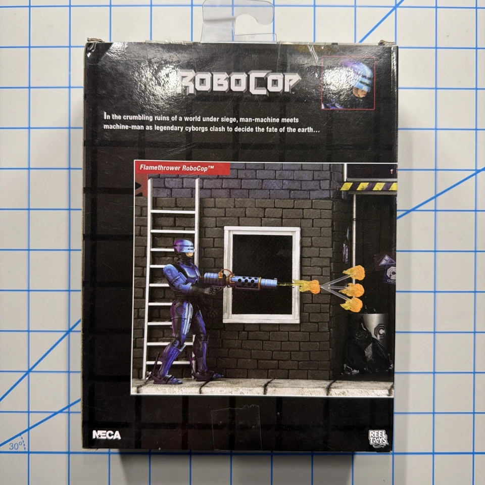NEW ROBOCOP NECA FLAMETHROWER (Vs. Terminator NES) MIB Figure - Image 2 of 3