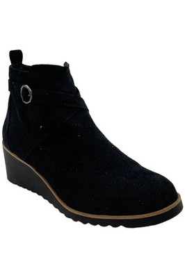 LifeStride Women's Zinfandel Wedge Bootie Black