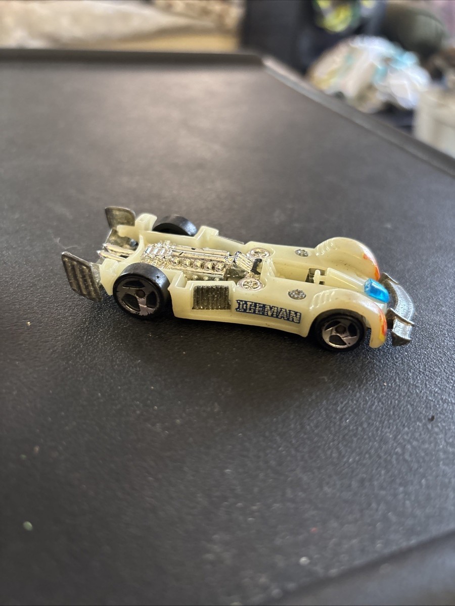 Vintage Hot Wheels Road Rocket Iceman Glow in The Dark Diecast Toy