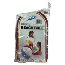 Intex The Wet Set " 24" Inflatable Beach Ball 59030" Vintage 1983 Sealed