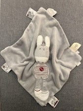 Noukies Noukie`s  Schmusetuch Schnuffeltuch Kuscheltuch weiß grau Esel