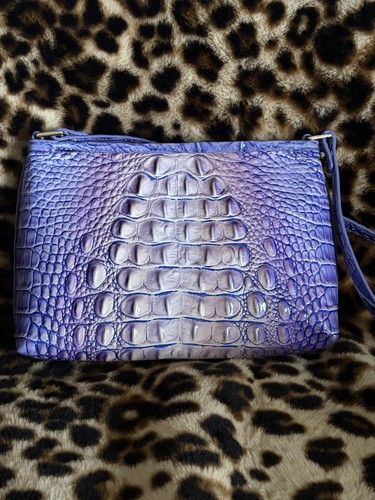 Sac Brahmin Very Peri Ombre Melbourne Lorelei violet usure mineure sur les coins - Photo 3/8
