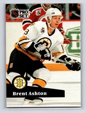 1991-92 Pro Set - Brent Ashton #352 Boston Bruins Hockey Card