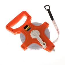 Hand Crank Tape Measure With Spike Portable Plastic Frame Fiber Measuring Reel