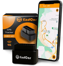 Findcar - Localizzatore GPS OBD 4G per Auto Moto E Camion Con SIM Integrata, Tra