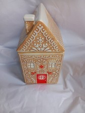 M&S Marks And Spencers Christmas Gingerbread House Cookie Jar Biscuit Storage