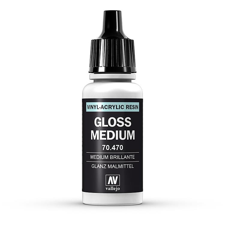 Vallejo 70.470 - Gloss Medium - Glaze Glossy - 17 Ml