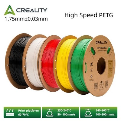 Creality Hyper PETG Filament 1.75mm HighSpeed 30 600mm/s 3D Drucker Filament Lot