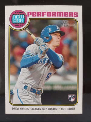 2023 Topps Heritage New Age Performers SP #NA-18 Drew Waters RC E-002