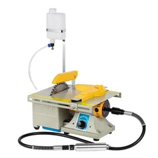 Upgrade Lapidary Saw, 110V Wet Saw for Stone Cutting, Mini Bench Table Saw