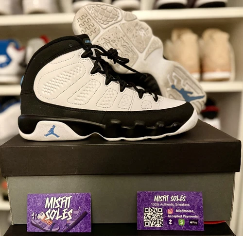 Jordan 9 Retro University Blu 302359 140 Taglia 6 5Y Spedizione Veloce ✅