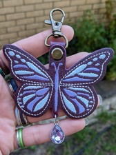 Portland Leather Goods Modified Monarca Monarch Butterfly Tassel Plum